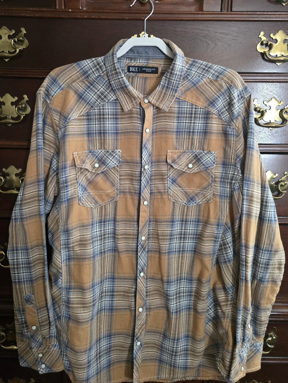 BKE Long SleeveWestern Flannel Shirt